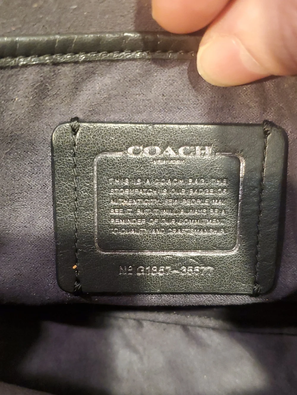 Coach Parker Shoulder Bag Metallic Graphite